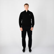 FULHAM 1/4 ZIP KNIT-BLACK