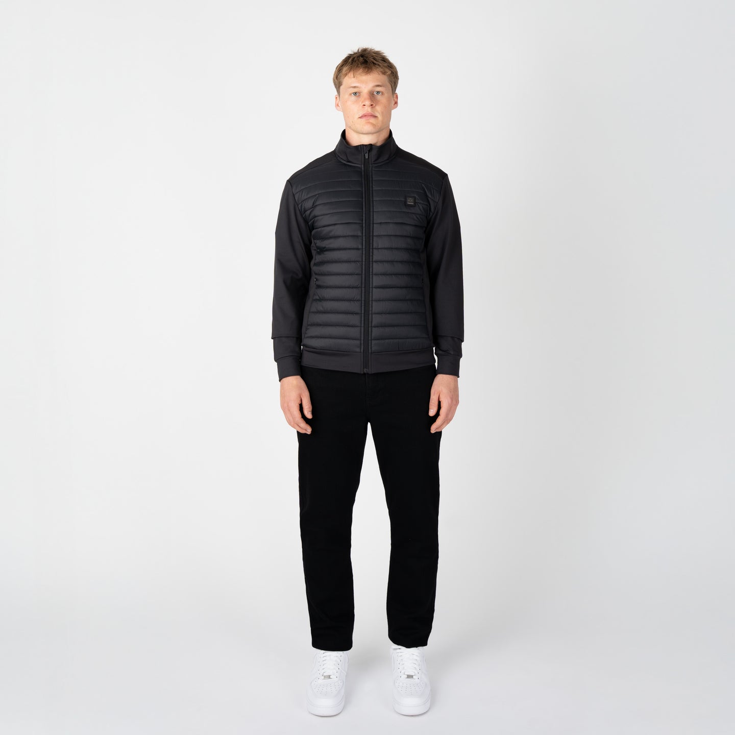 HILLINGDON HYBRID JACKET-BLACK