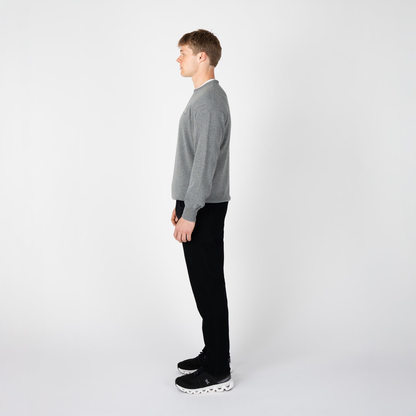 HAVERING CREW NECK SWEAT-GREY MARL