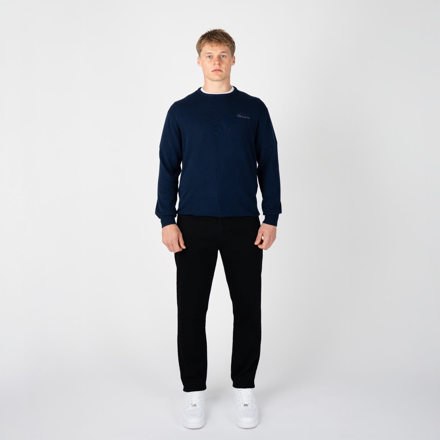 HAVERING CREW NECK SWEAT-NAVY