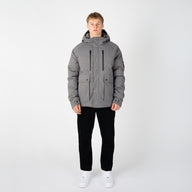 KNIGHTSBRIDGE PADDED COAT-CHARCOAL