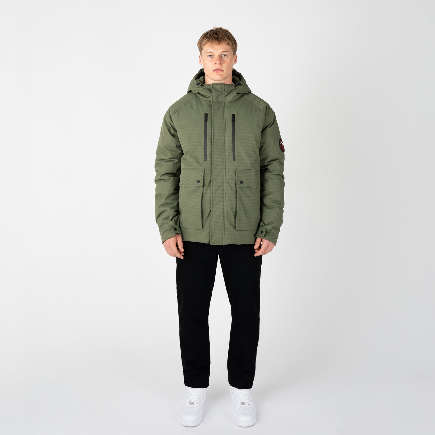 KNIGHTSBRIDGE PADDED COAT-KHAKI