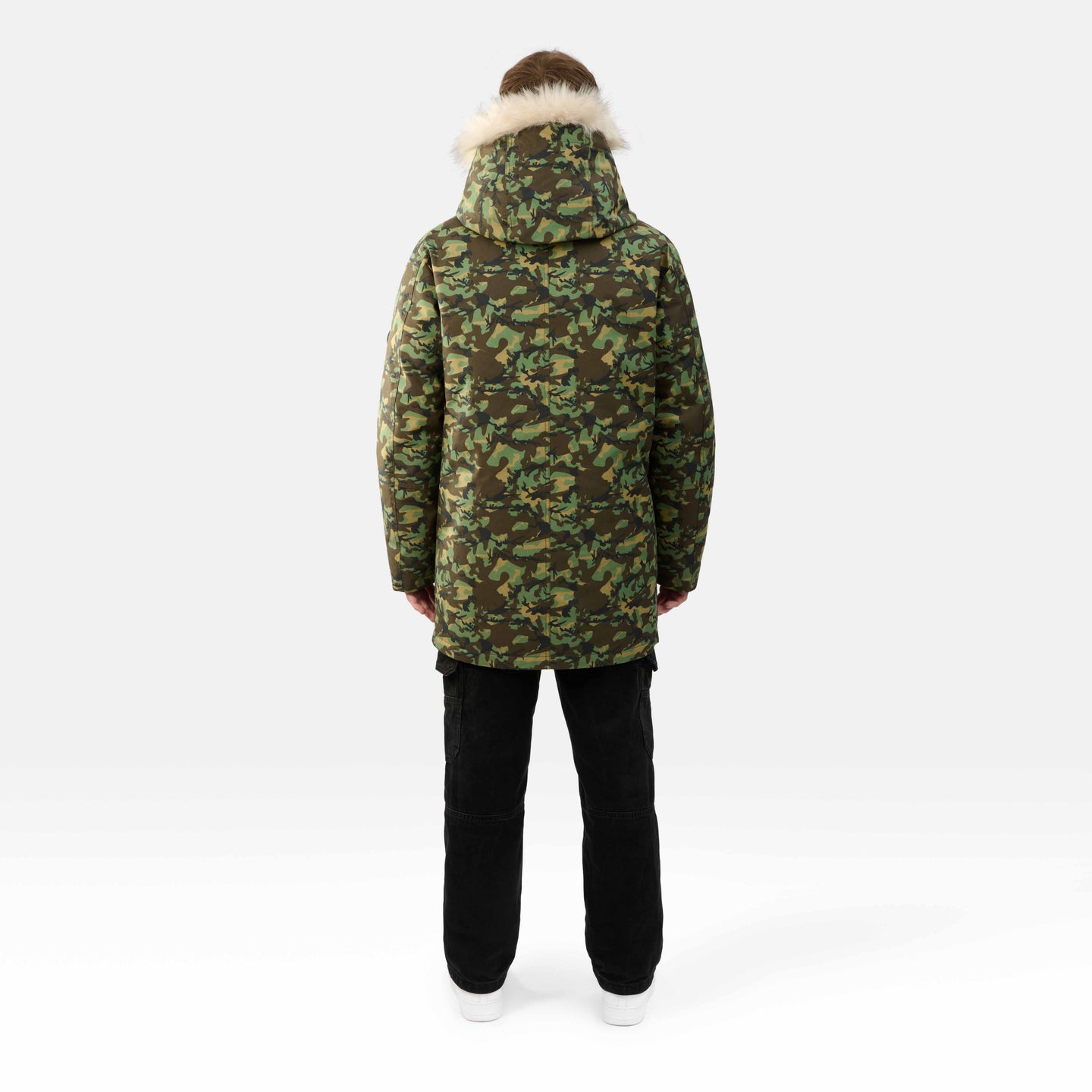 MENS MILITARY PARKA "THE CAMDEN" IN GREEN CAMO