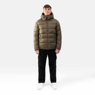 MENS PUFFER JACKET "THE FINSBURY" IN KHAKI