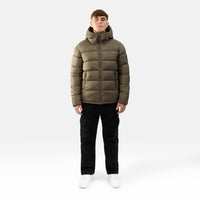 MENS PUFFER JACKET "THE FINSBURY" IN KHAKI
