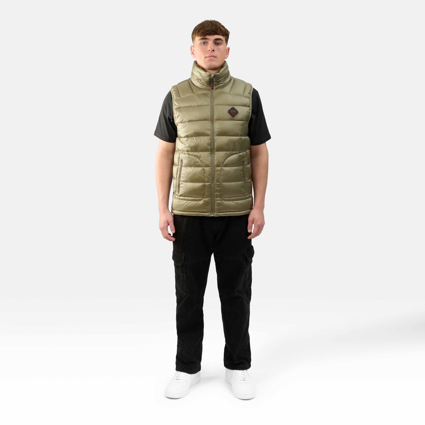 MENS INSULATED GILET "THE RICHMOND" IN OLIVE