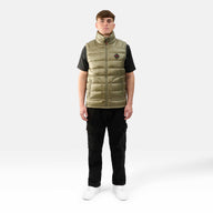 MENS INSULATED GILET "THE RICHMOND" IN OLIVE