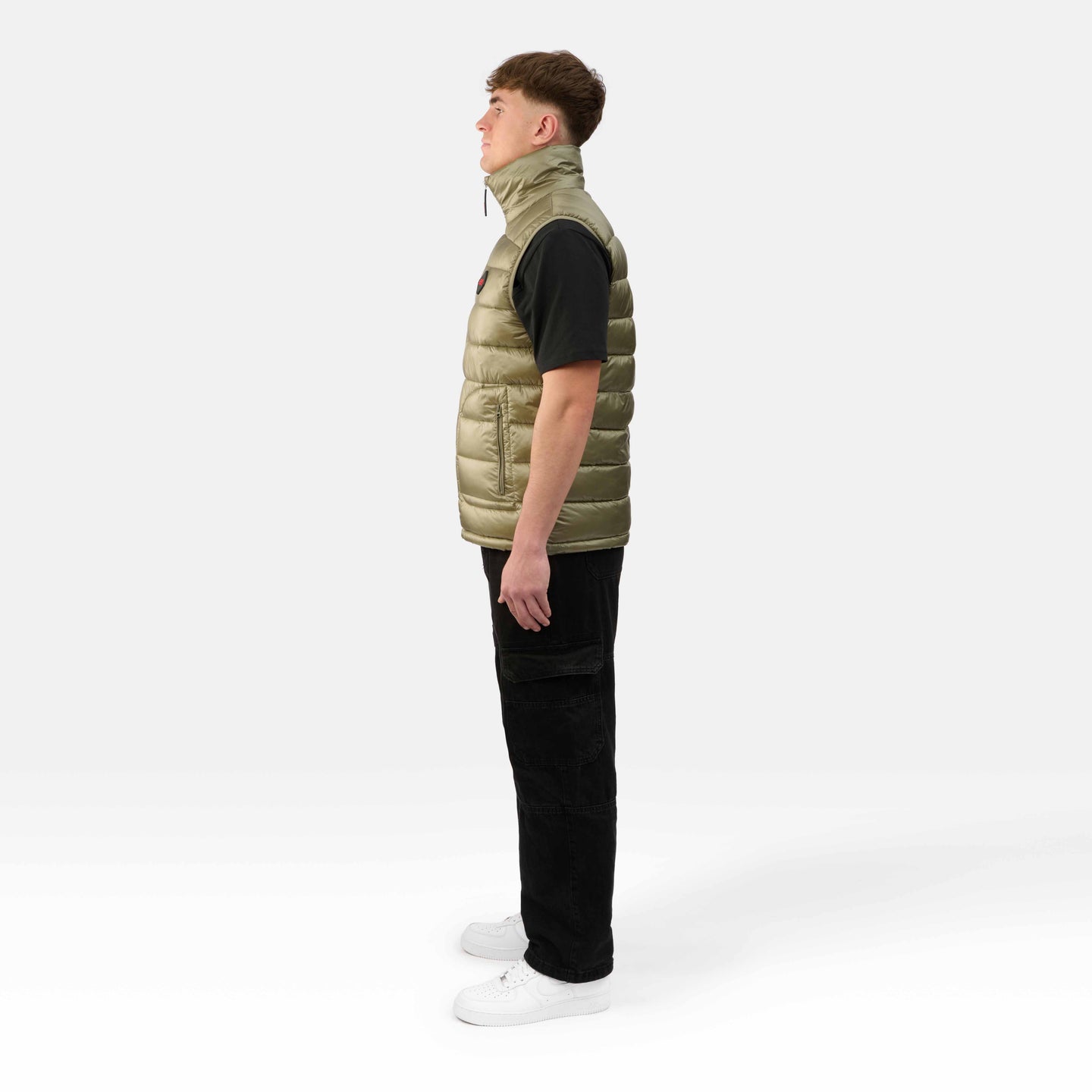 MENS INSULATED GILET "THE RICHMOND" IN OLIVE