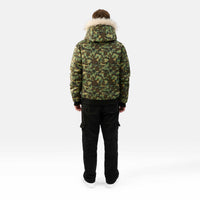 MENS BOMBER "THE SOHO" IN GREEN CAMO