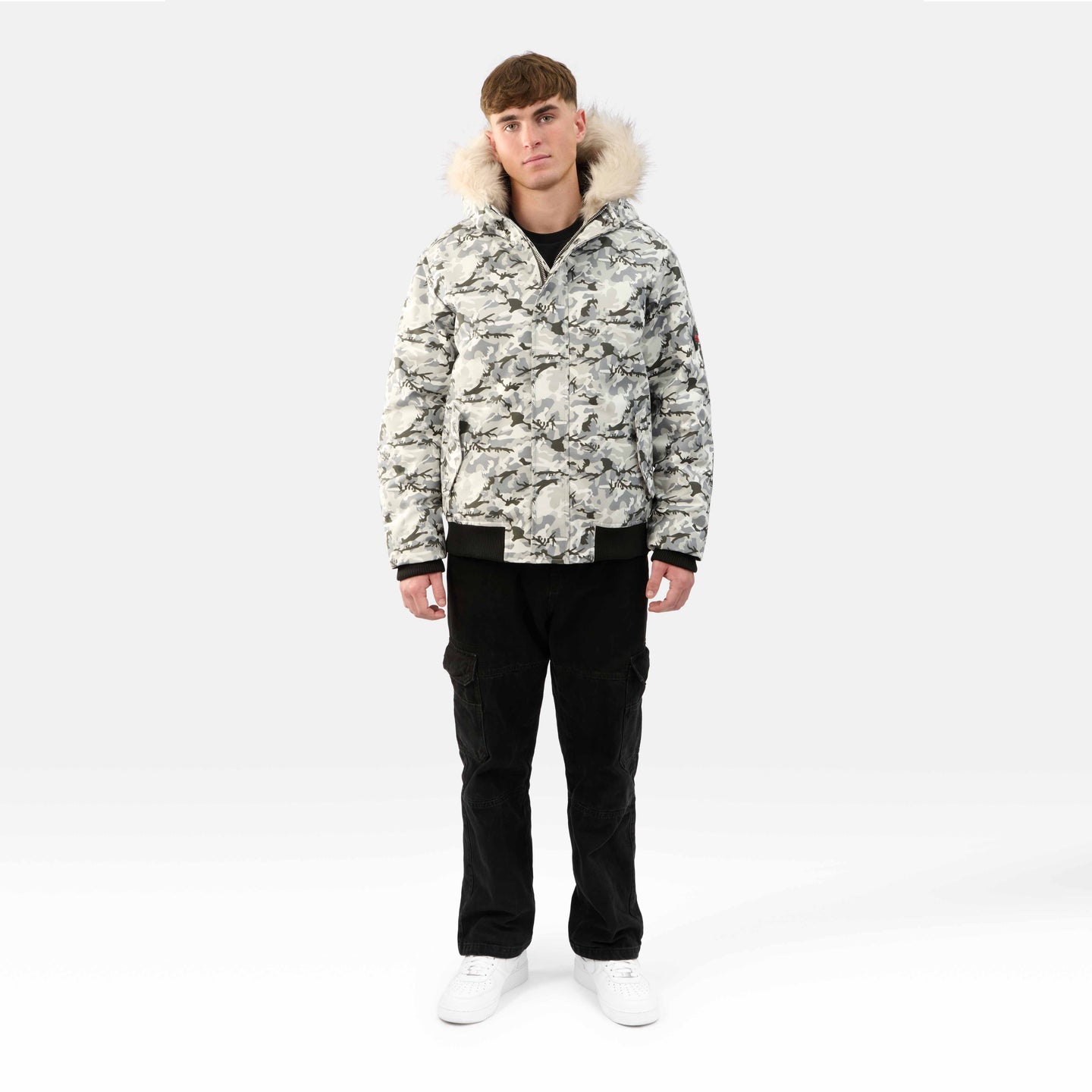 MENS BOMBER "THE SOHO" IN ICE CAMO