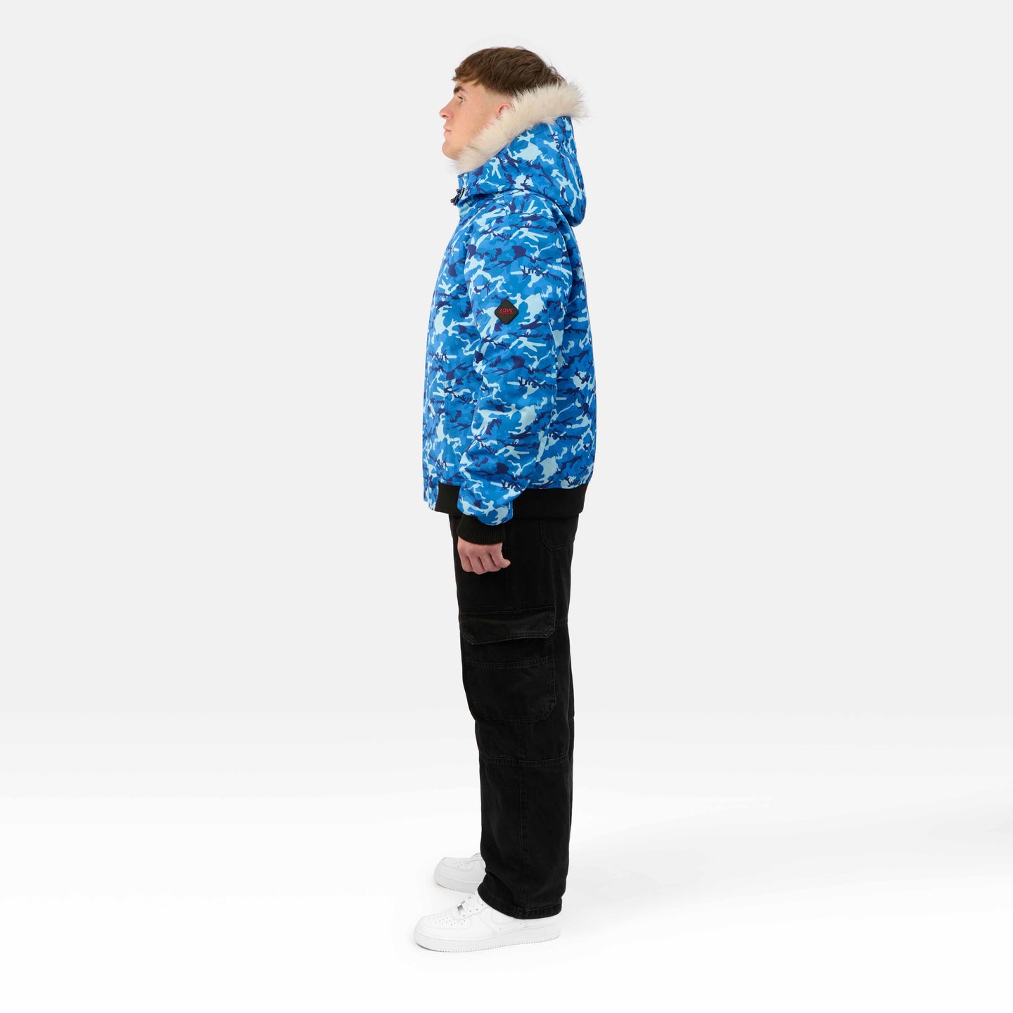 MENS BOMBER "THE SOHO" IN BLUE CAMO