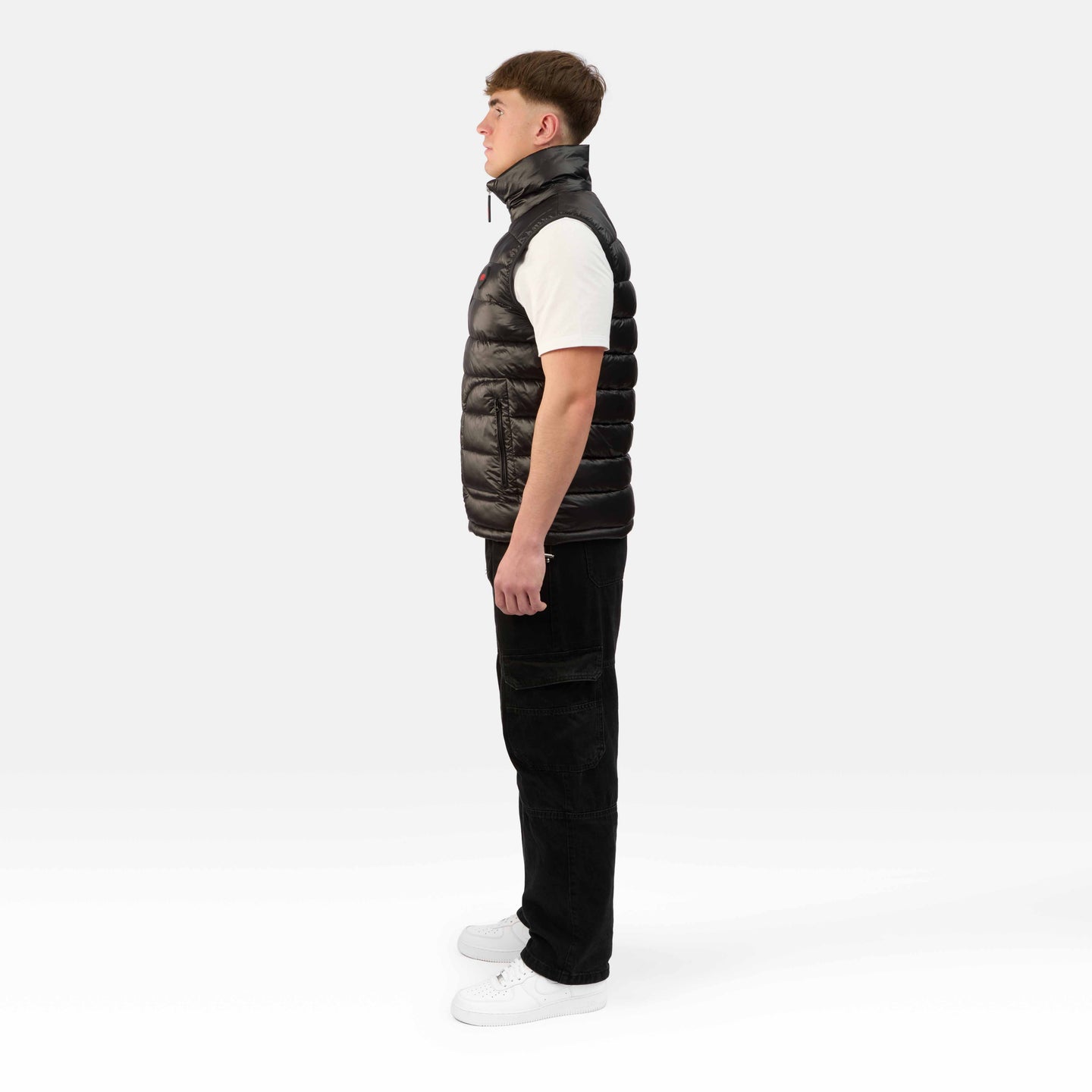 MENS INSULATED GILET "THE RICHMOND" IN BLACK