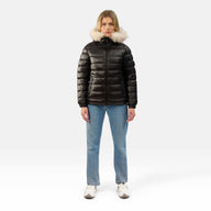 WOMENS LIGHTWEIGHT PUFFER "THE MAYFAIR"IN BLACK