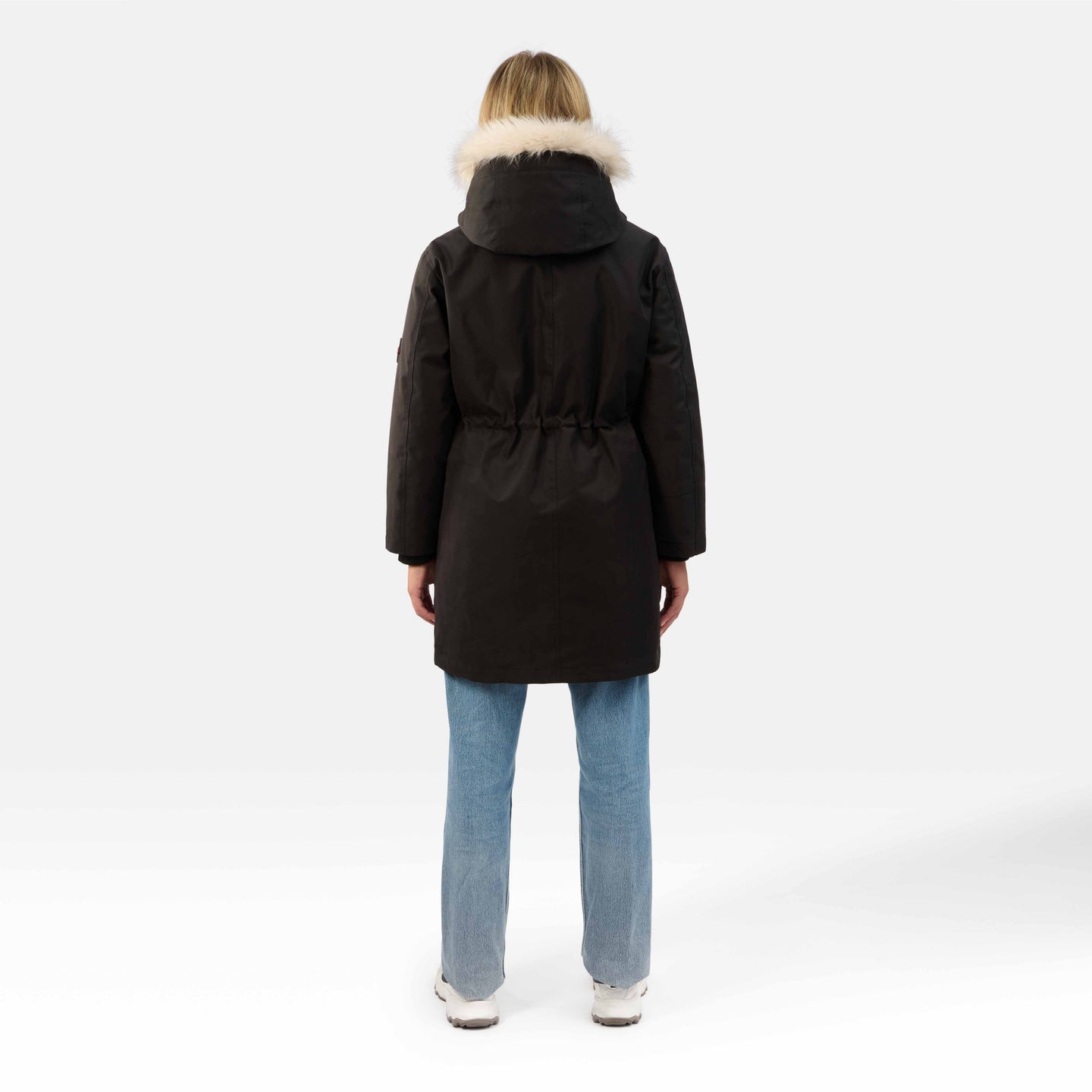 WOMENS MILITARY PARKA "THE COVENT"IN BLACK