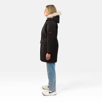 WOMENS MILITARY PARKA "THE COVENT"IN BLACK