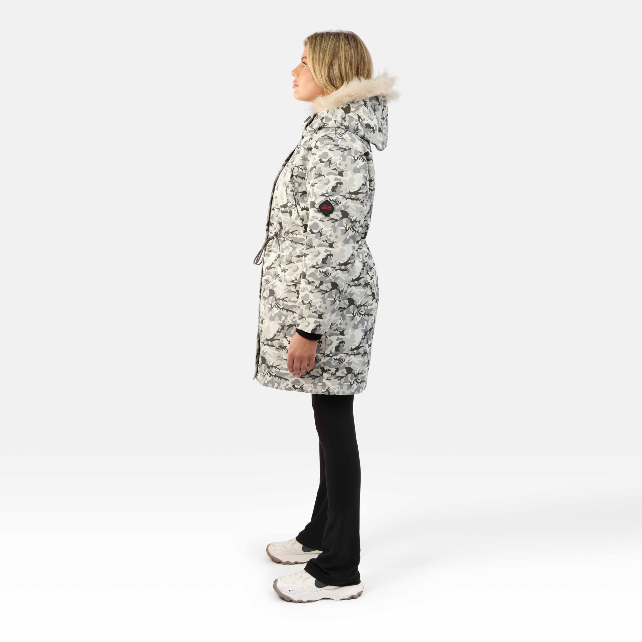 WOMENS MILITARY PARKA "THE COVENT"IN ICE CAMO