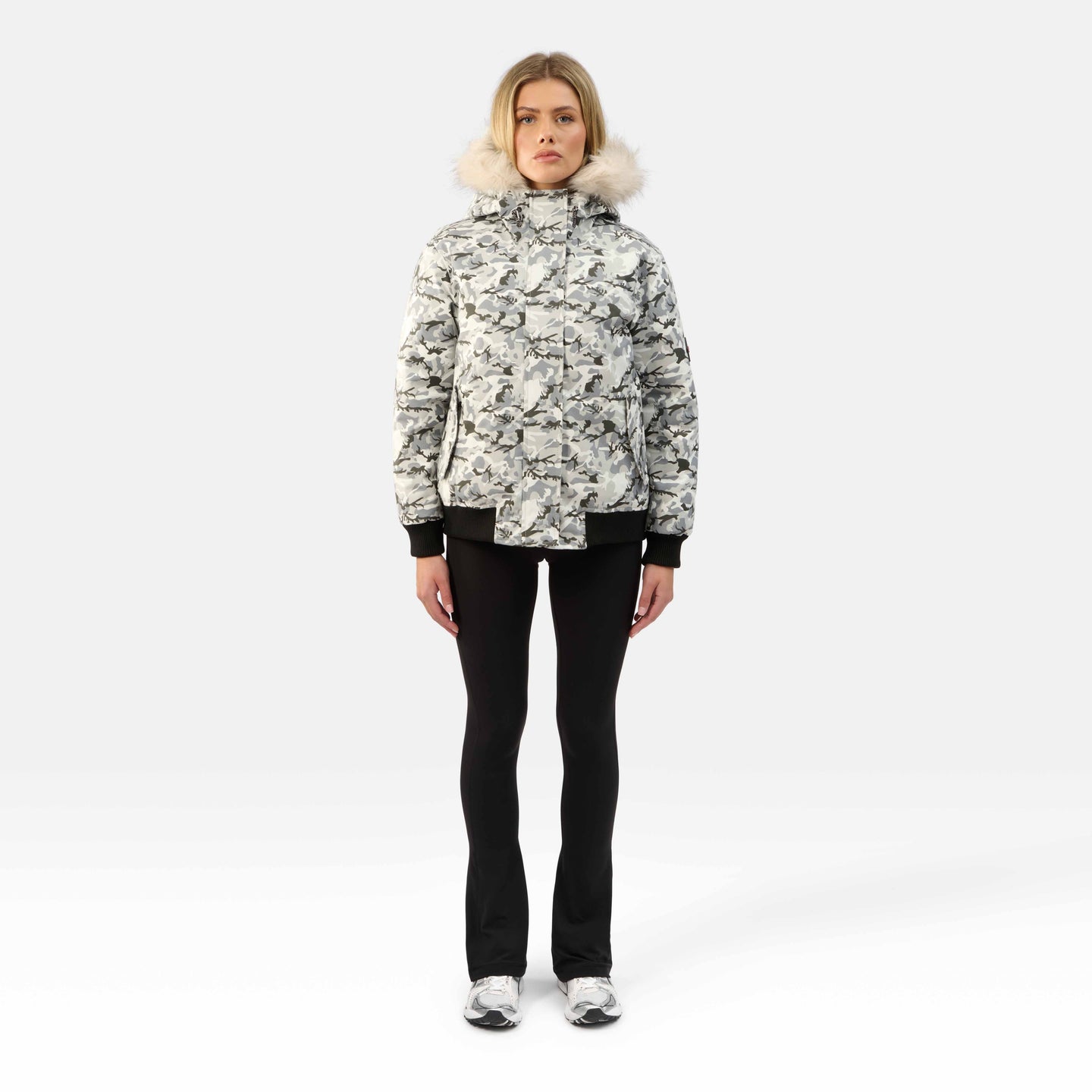 WOMENS BOMBER "THE ANGEL"IN ICE CAMO