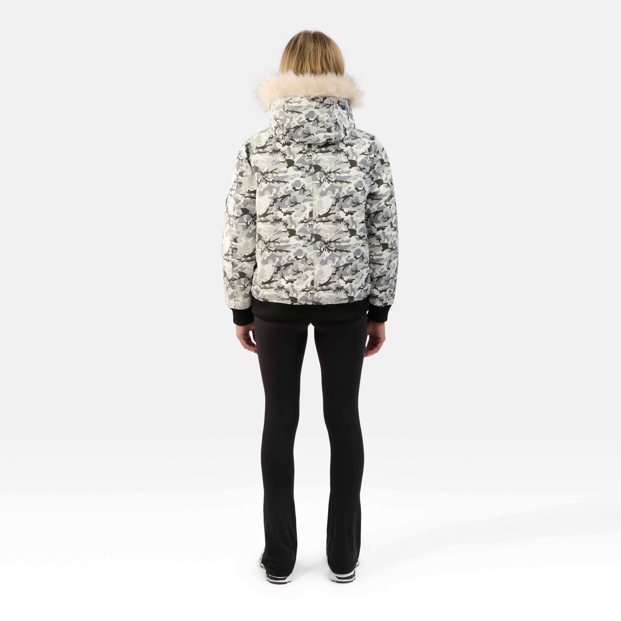 WOMENS BOMBER "THE ANGEL"IN ICE CAMO