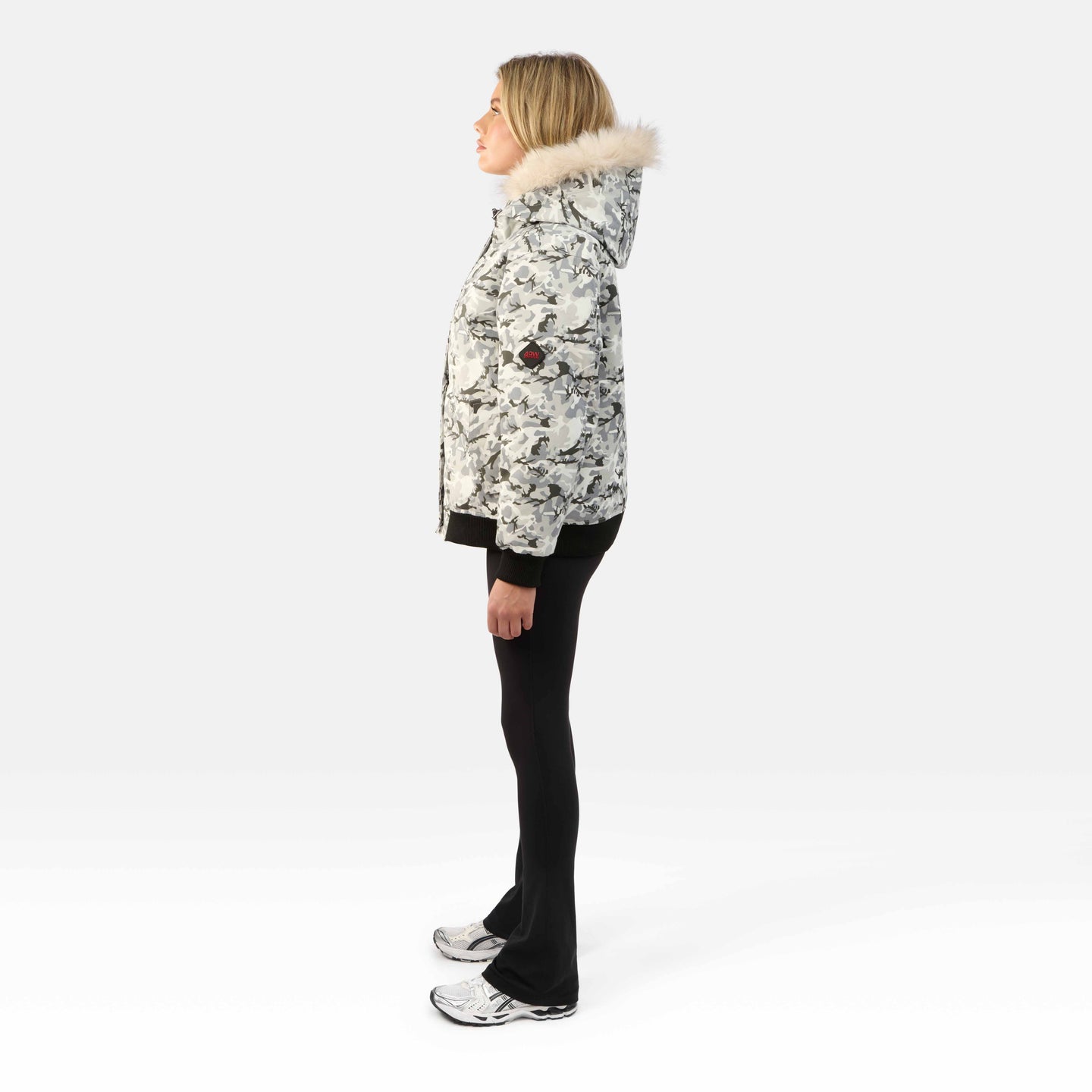 WOMENS BOMBER "THE ANGEL"IN ICE CAMO