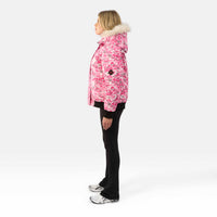 WOMENS BOMBER "THE ANGEL"IN PINK CAMO
