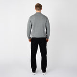 FULHAM 1/4 ZIP KNIT-GREY MARL