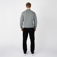 FULHAM 1/4 ZIP KNIT-GREY MARL