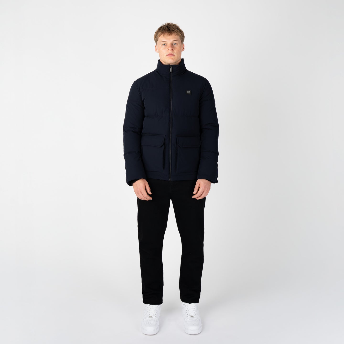 BROMPTON PADDED JACKET-NAVY
