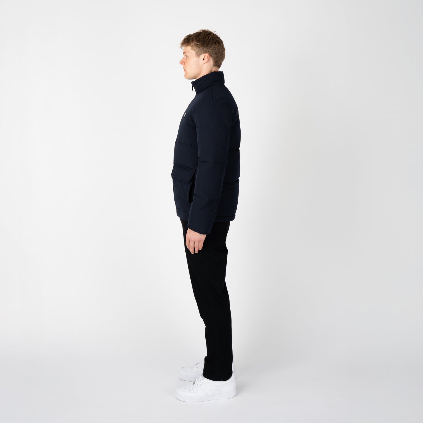 BROMPTON PADDED JACKET-NAVY