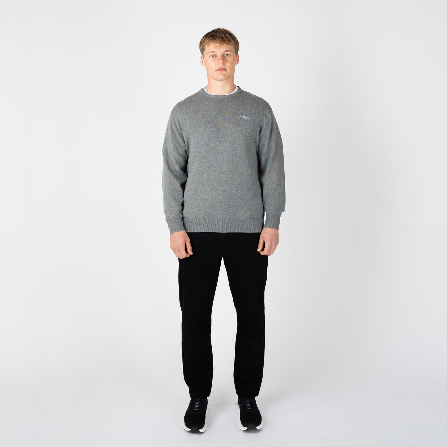 HAVERING CREW NECK SWEAT-GREY MARL