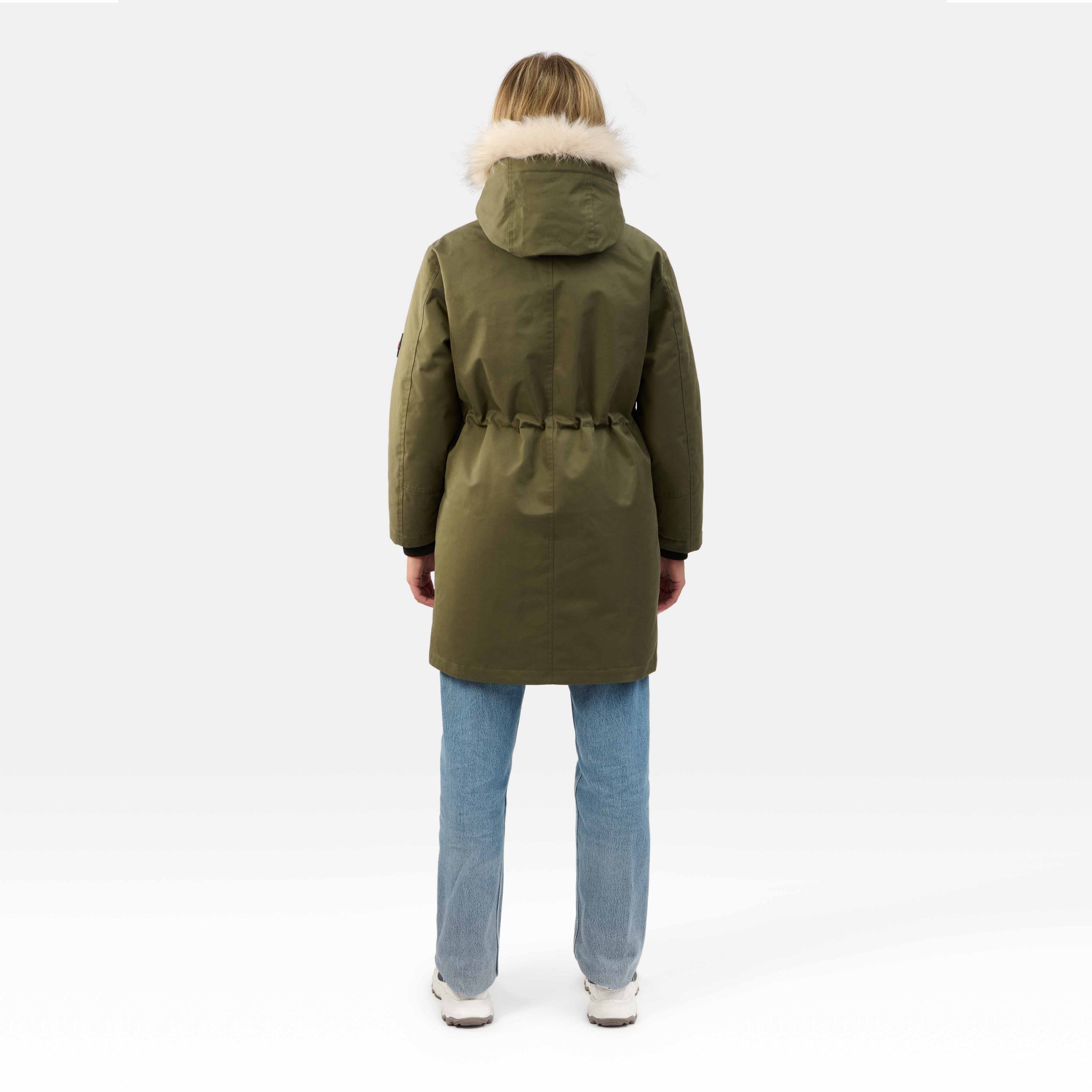 WOMENS MILITARY PARKA "THE COVENT"IN KHAKI