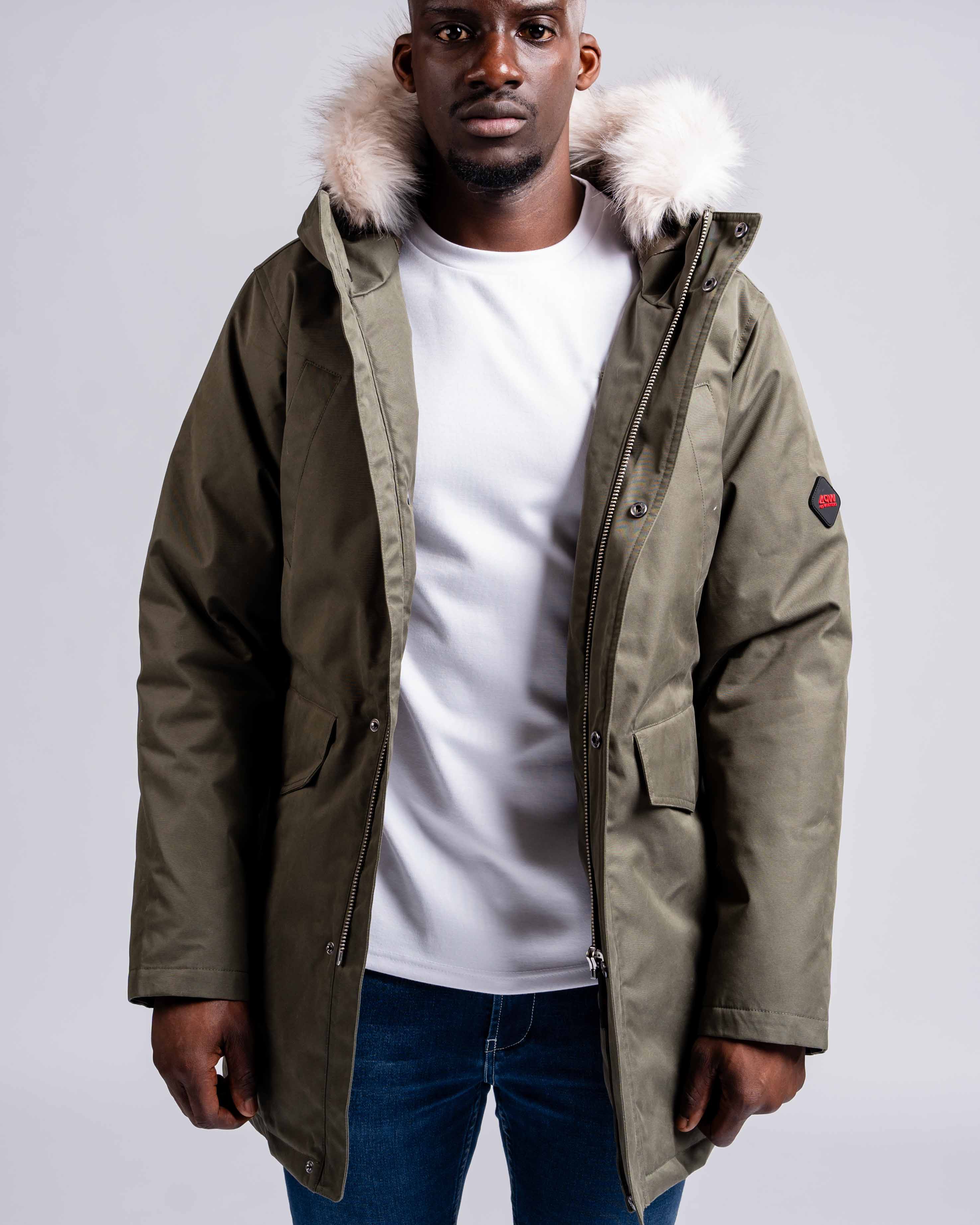 Military fur parka online