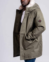 Mens "The Camden" Military Parka in Khaki