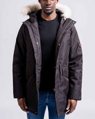 Mens "The Camden" Military Parka in Black