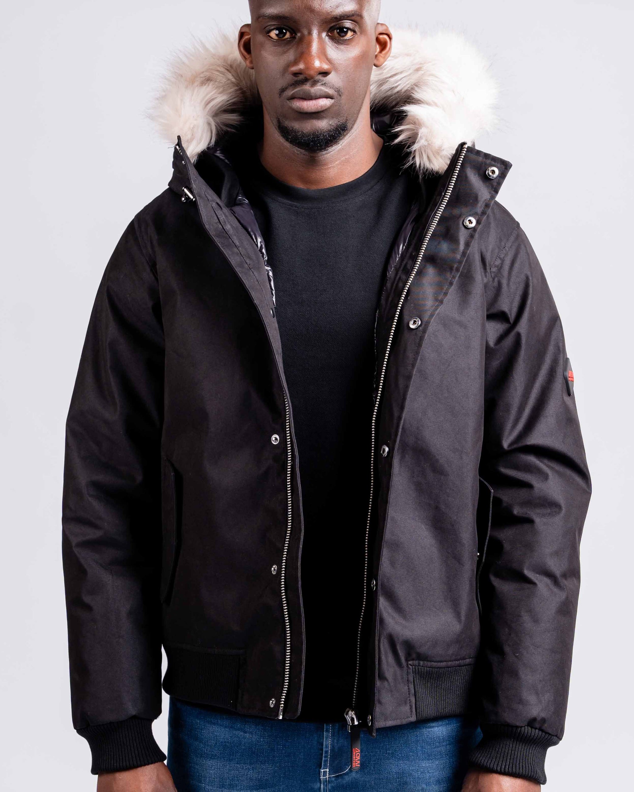 Mens "The Soho” Bomber Jacket in Black