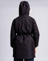 Womens 'The Covent" Faux Fur Hooded Parka in Black