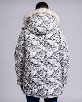 Mens "The Camden" Military Parka in Ice Camo